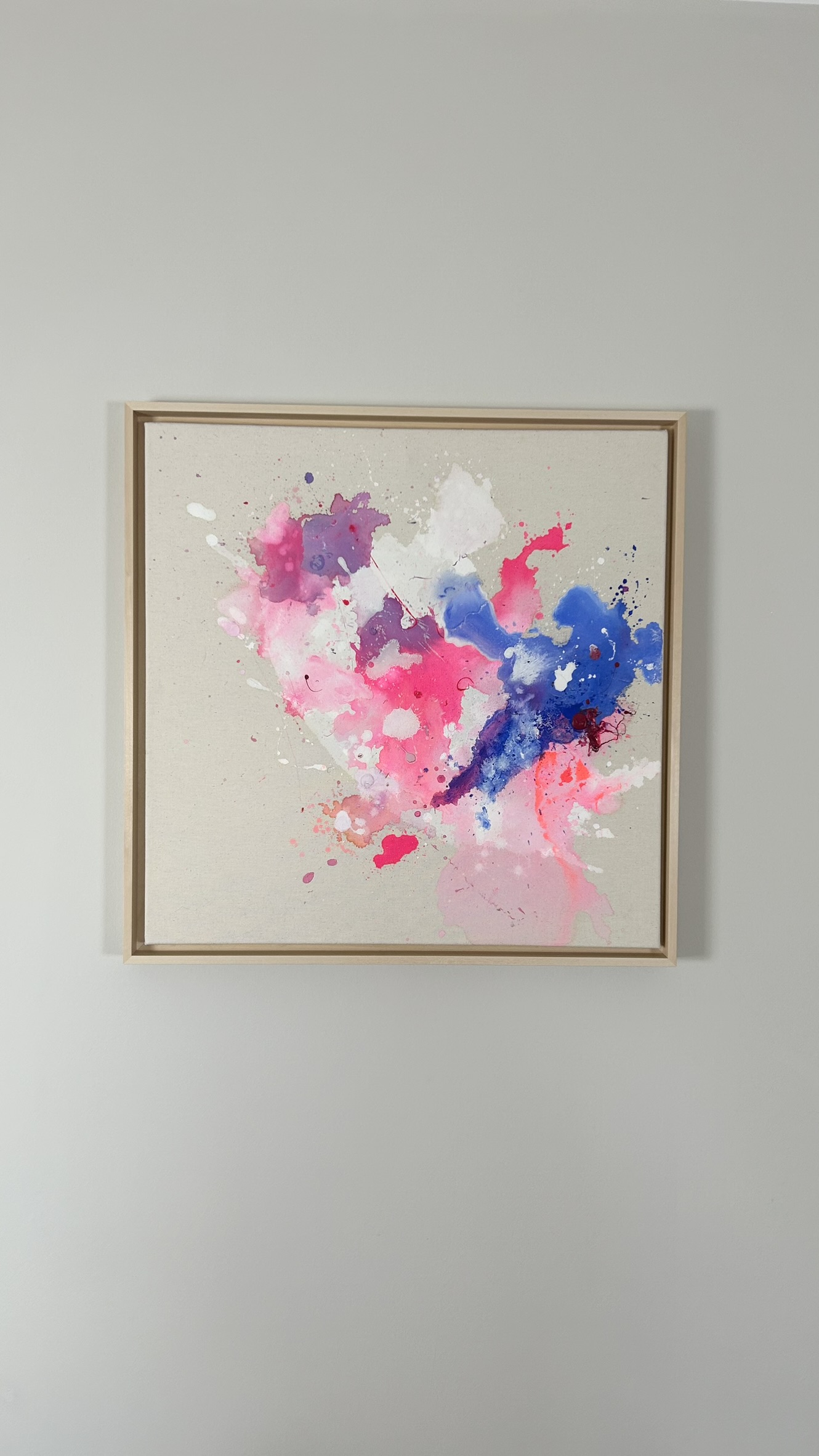 Neon Lagune, 2025, Acryl auf roher Baumwollleinwand, Ansicht 2
